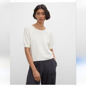 Club Monaco White Short Sleeve Top